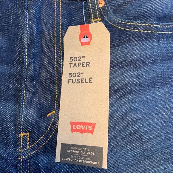 LEVI'S 502 TAPER MEN'S JEANS SIZE 30/30 - Picture 3 of 7